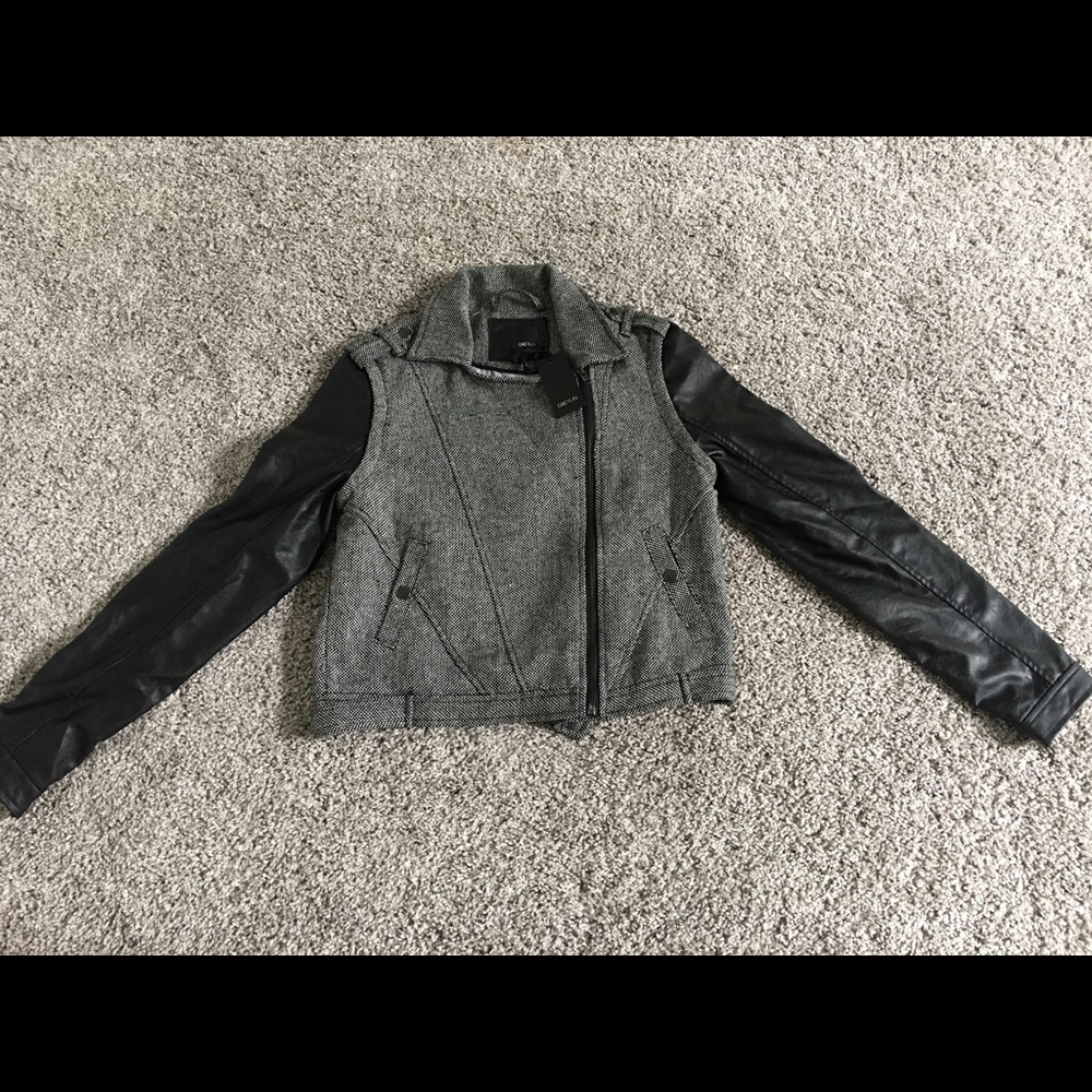 Black/Gray Motto Jacket